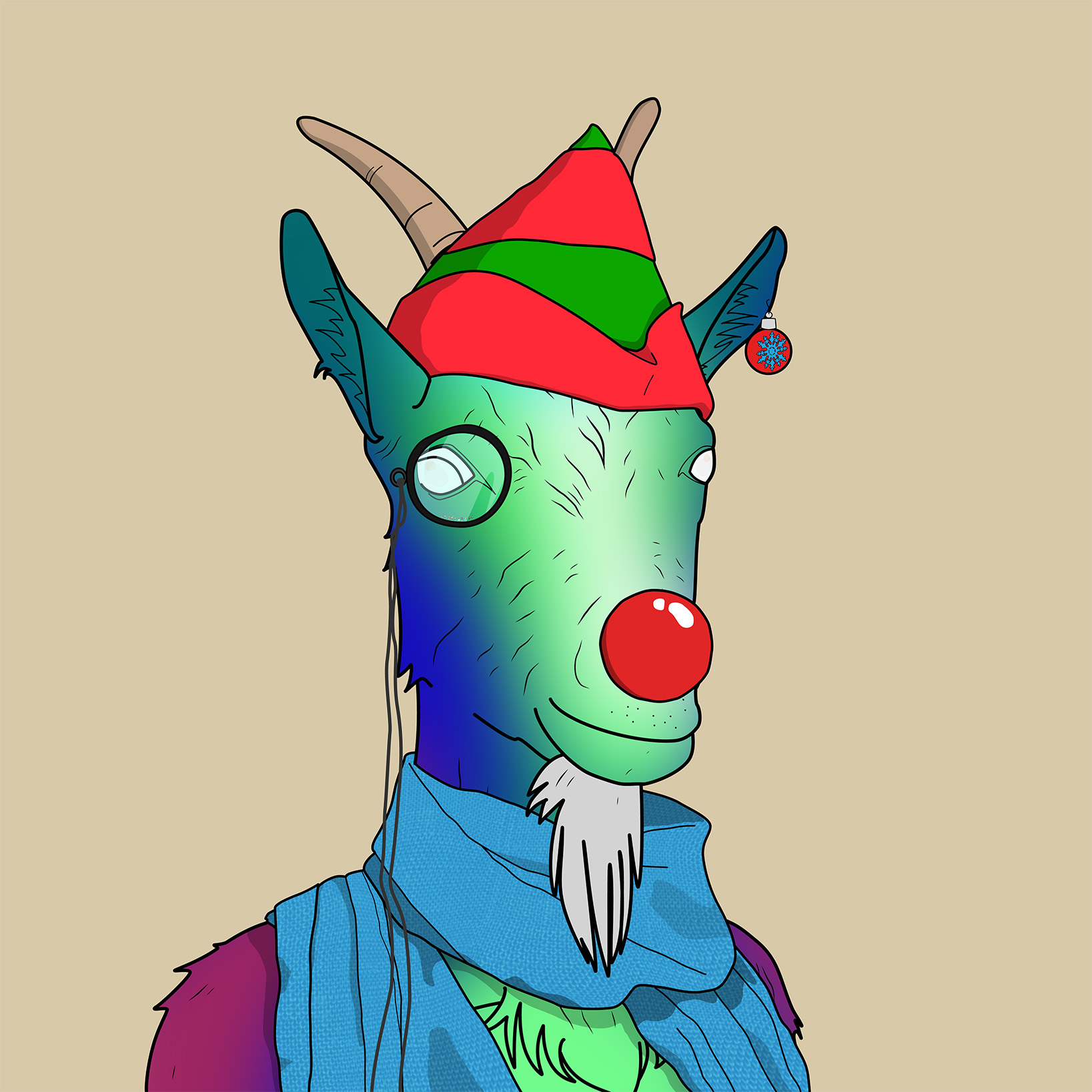 xmas goat 1